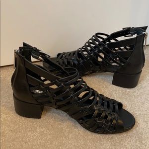 BCBG strappy sandals, trendy style!